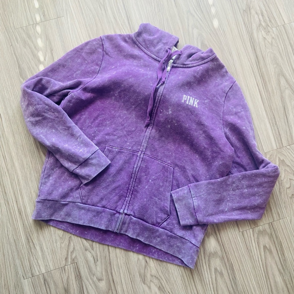 (L) purple PINK Victoria Secret jacket